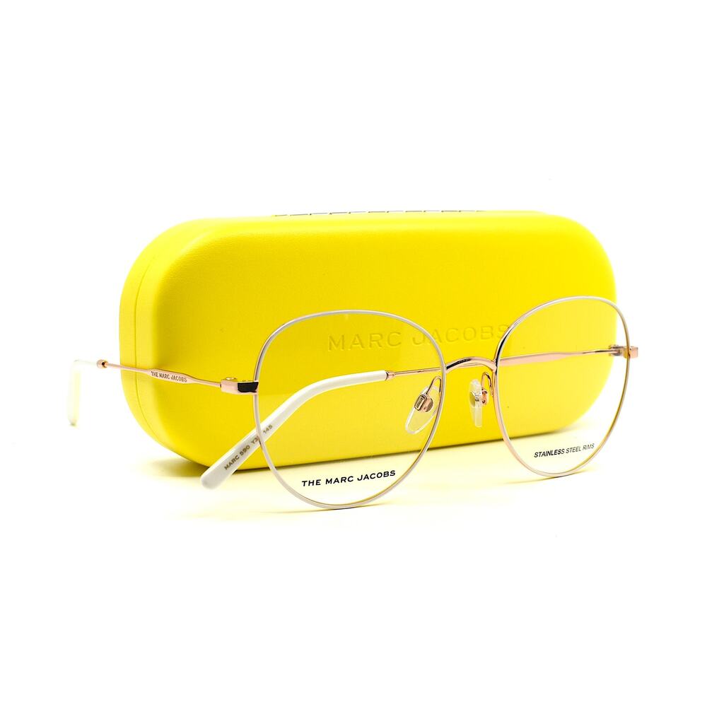 NEW MARC JACOBS MARC590 Y3R GOLD IVORY AUTHENTIC EYEGLASSES FRAME - Picture 7 of 12